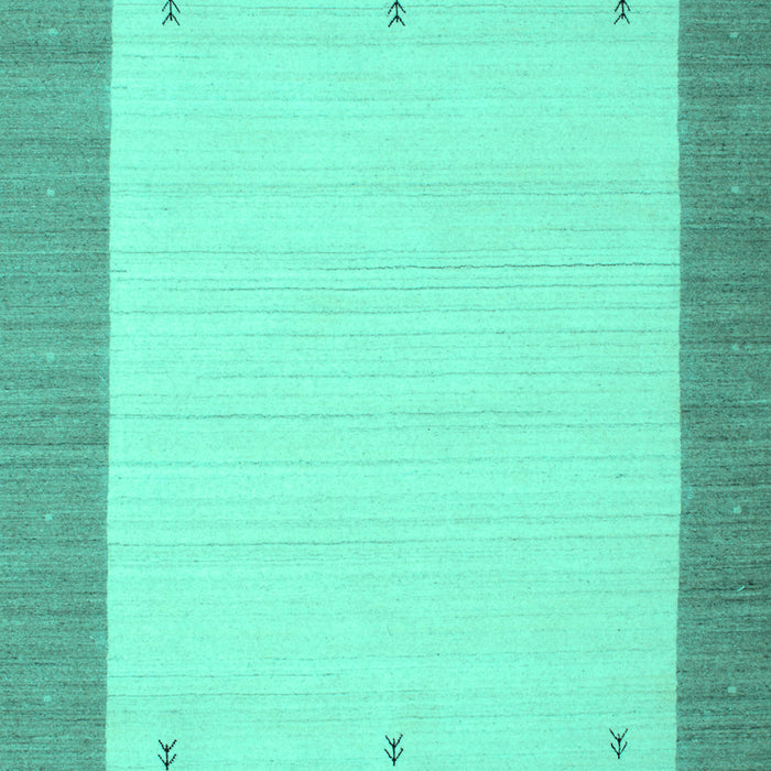 Machine Washable Solid Turquoise Modern Area Rugs, wshcon569turq
