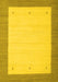 Solid Yellow Modern Rug, con569yw