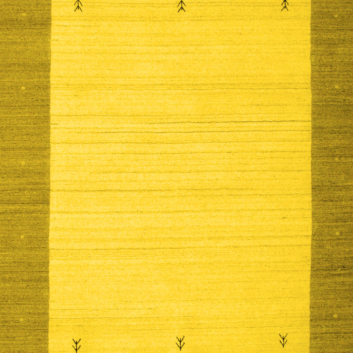 Solid Yellow Modern Rug, con569yw