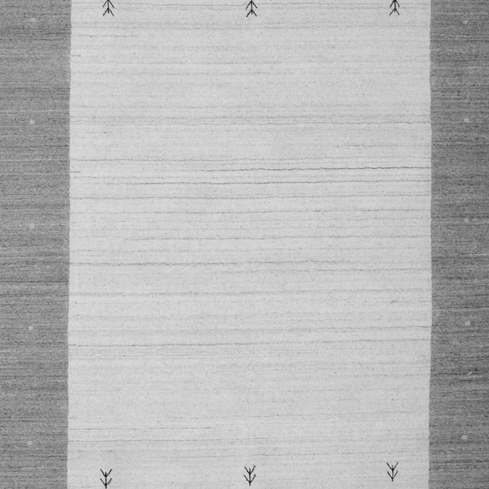 Serging Thickness of Machine Washable Solid Gray Modern Rug, wshcon569gry