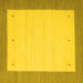 Square Solid Yellow Modern Rug, con569yw