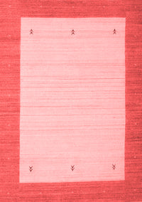 Solid Red Modern Rug, con569red