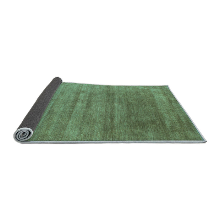 Sideview of Abstract Light Blue Contemporary Rug, con56lblu