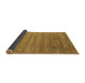 Sideview of Abstract Brown Contemporary Rug, con56brn