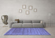 Machine Washable Abstract Blue Contemporary Rug in a Living Room, wshcon56blu