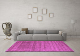 Machine Washable Abstract Purple Contemporary Area Rugs in a Living Room, wshcon56pur
