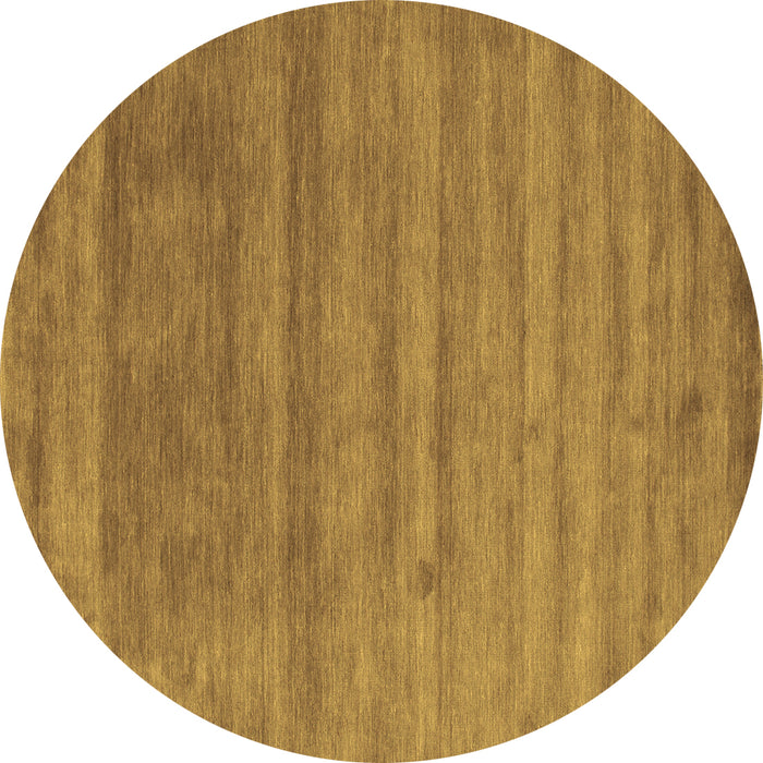 Round Abstract Brown Contemporary Rug, con56brn