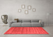 Contemporary Red Washable Rugs