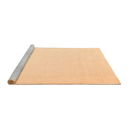 Sideview of Machine Washable Abstract Brown Contemporary Rug, wshcon570brn