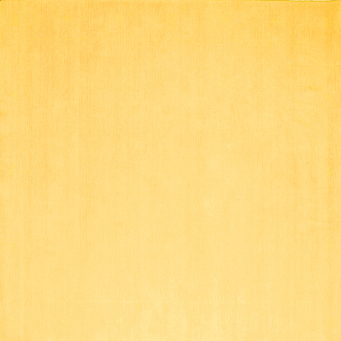 Square Machine Washable Abstract Yellow Contemporary Rug, wshcon570yw