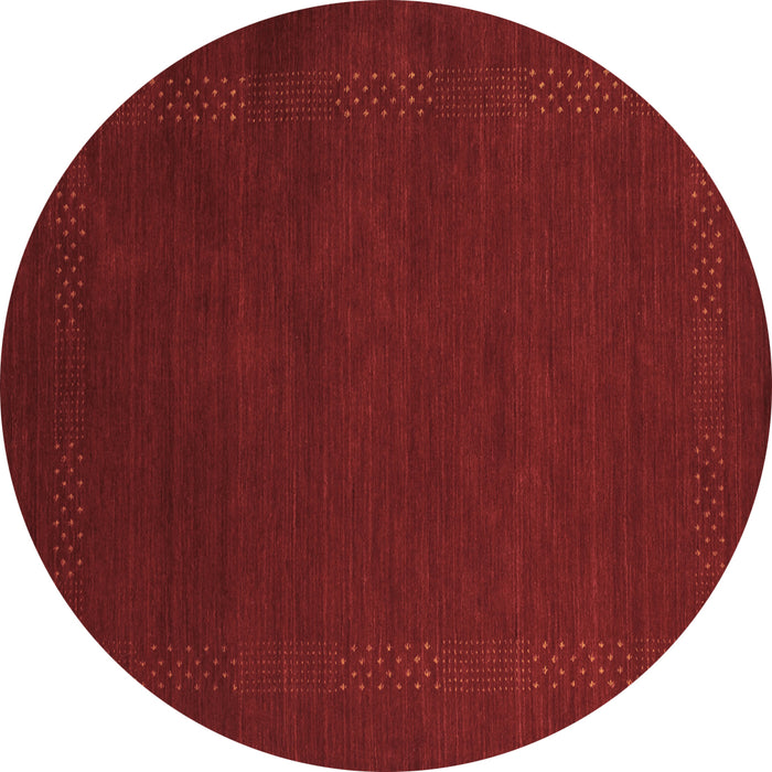 Round Abstract Brown Contemporary Rug, con571brn