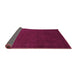 Sideview of Abstract Purple Contemporary Rug, con571pur