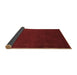 Sideview of Abstract Brown Contemporary Rug, con571brn