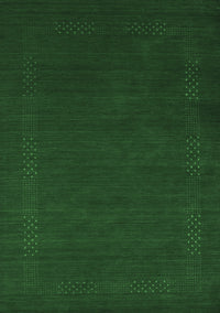 Abstract Emerald Green Contemporary Rug, con571emgrn