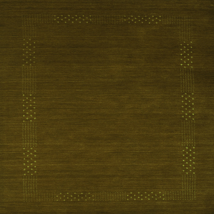 Serging Thickness of Abstract Green Contemporary Rug, con571grn