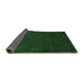 Sideview of Abstract Emerald Green Contemporary Rug, con571emgrn