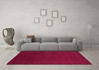 Machine Washable Abstract Pink Contemporary Rug, wshcon571pnk