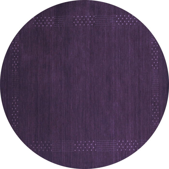 Round Abstract Blue Contemporary Rug, con571blu