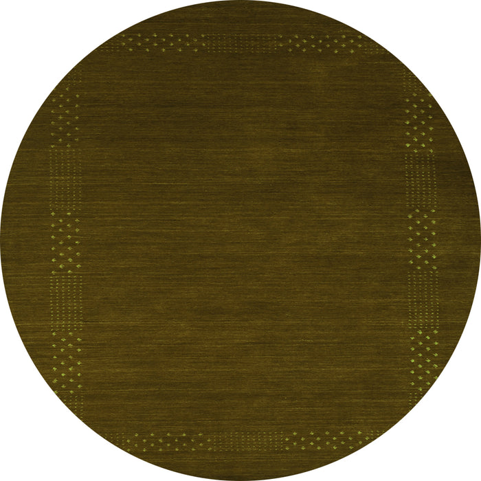 Square Abstract Green Contemporary Rug, con571grn