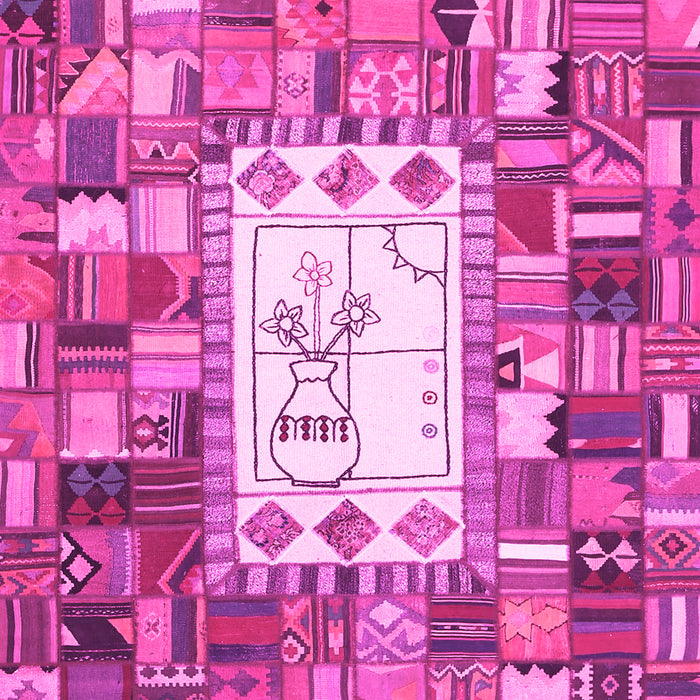 Oriental Pink Traditional Rug, con572pnk