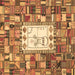 Square Machine Washable Oriental Brown Traditional Rug, wshcon572brn