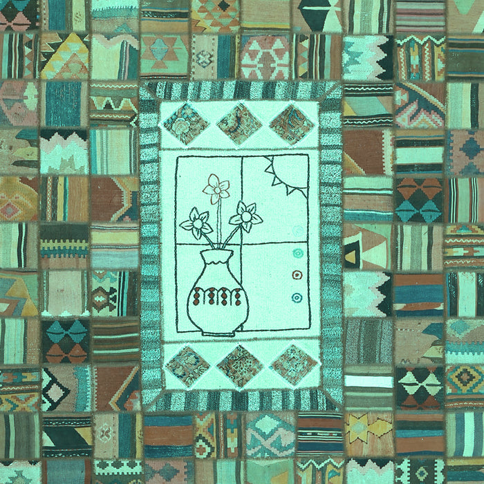 Oriental Turquoise Traditional Rug, con572turq