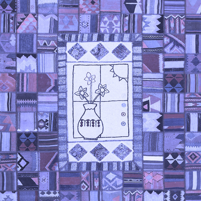 Oriental Blue Traditional Rug, con572blu