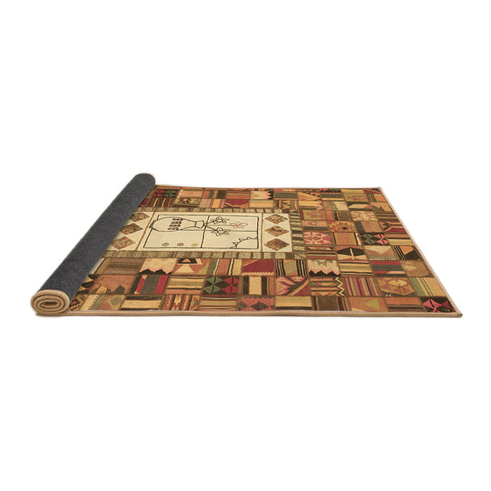 Sideview of Oriental Brown Traditional Rug, con572brn