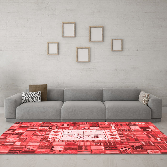 Traditional Red Washable Rugs