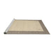 Serging Thickness of Machine Washable Contemporary Brown Rug, wshcon573