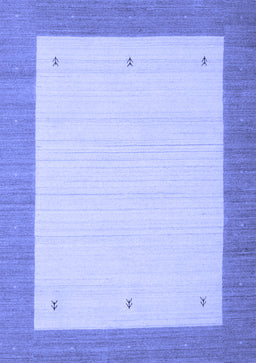 Abstract Blue Contemporary Rug, con573blu