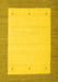 Abstract Yellow Contemporary Rug, con573yw