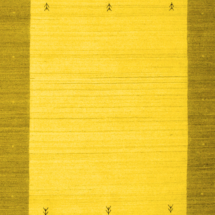 Abstract Yellow Contemporary Rug, con573yw