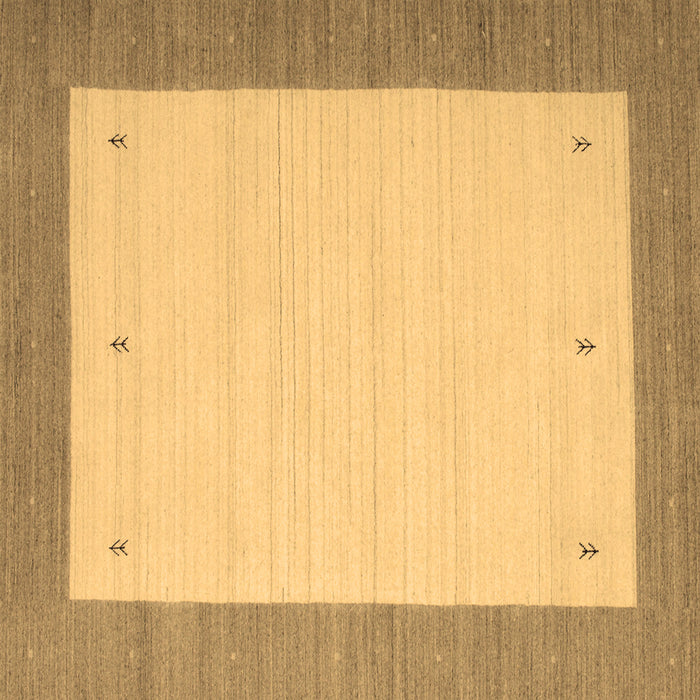 Square Abstract Brown Contemporary Rug, con573brn