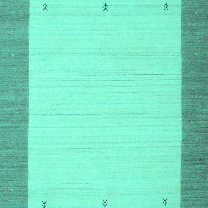 Abstract Turquoise Contemporary Rug, con573turq