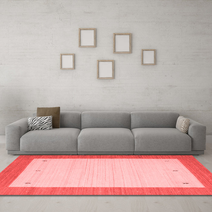 Contemporary Red Washable Rugs