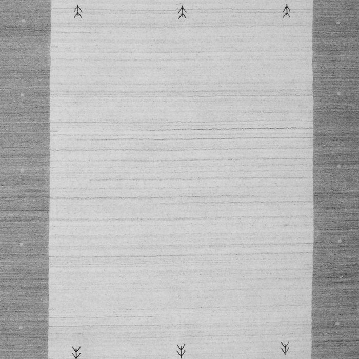 Serging Thickness of Machine Washable Abstract Gray Contemporary Rug, wshcon573gry