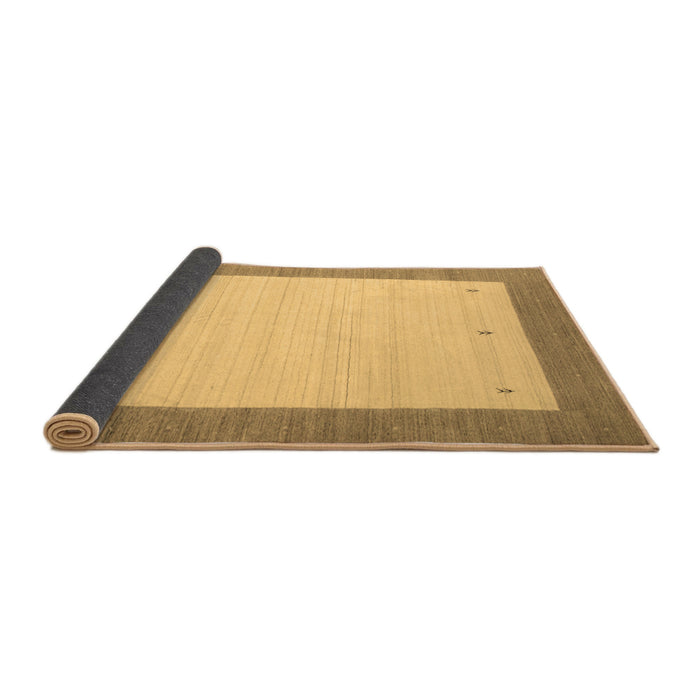 Sideview of Abstract Brown Contemporary Rug, con573brn