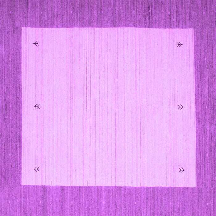 Square Abstract Purple Contemporary Rug, con573pur