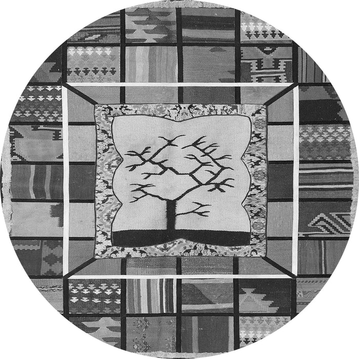 Machine Washable Southwestern Gray Country Rug, wshcon574gry