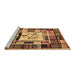Sideview of Machine Washable Southwestern Brown Country Rug, wshcon574brn