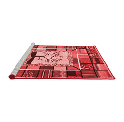 Country Red Washable Rugs