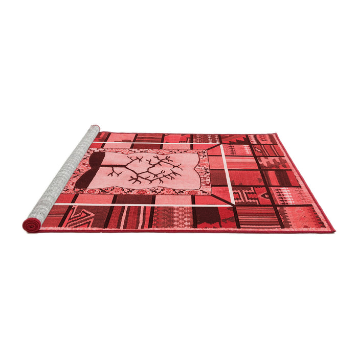 Country Red Washable Rugs