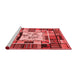 Country Red Washable Rugs