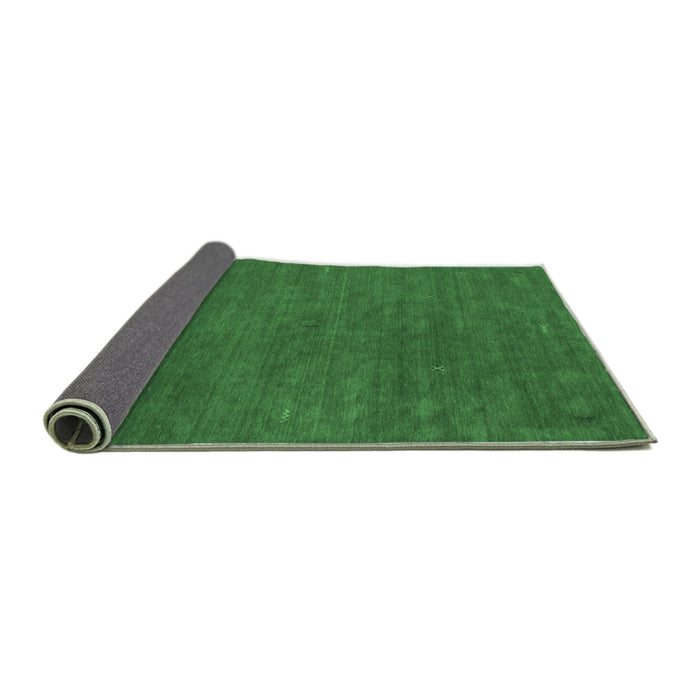 Sideview of Abstract Emerald Green Contemporary Rug, con575emgrn