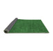 Sideview of Abstract Emerald Green Contemporary Rug, con575emgrn