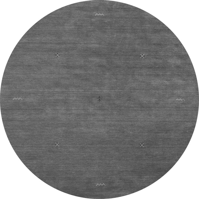 Machine Washable Abstract Gray Contemporary Rug, wshcon575gry