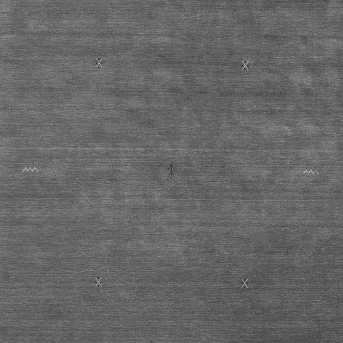 Serging Thickness of Machine Washable Abstract Gray Contemporary Rug, wshcon575gry