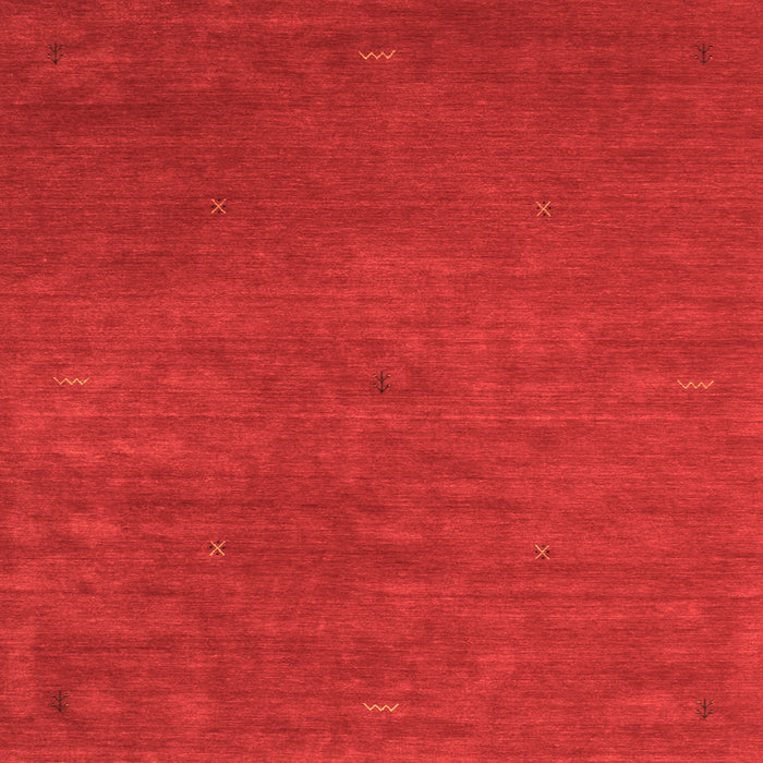 Serging Thickness of Abstract Orange Contemporary Rug, con575org