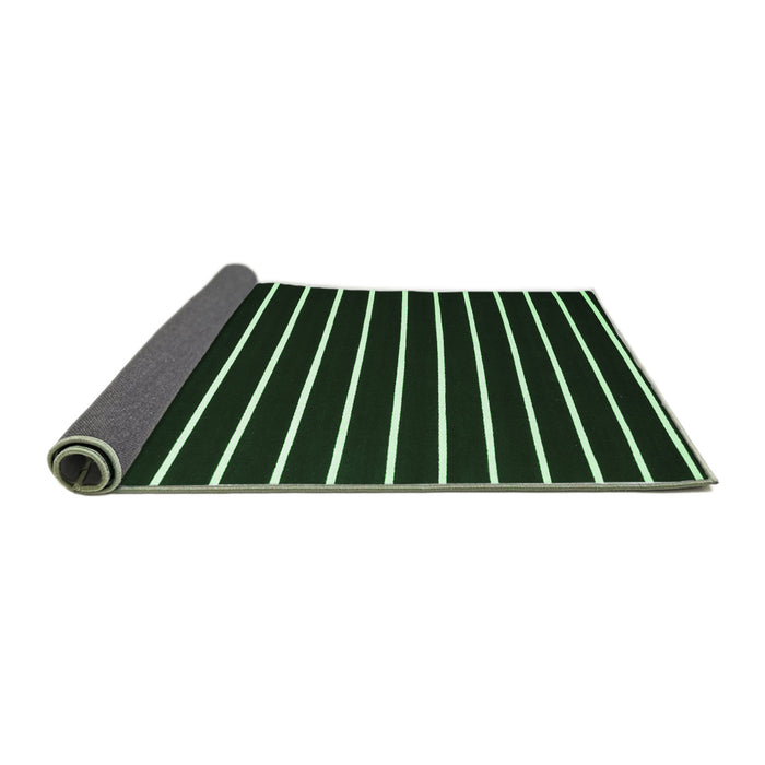 Sideview of Abstract Emerald Green Contemporary Rug, con576emgrn